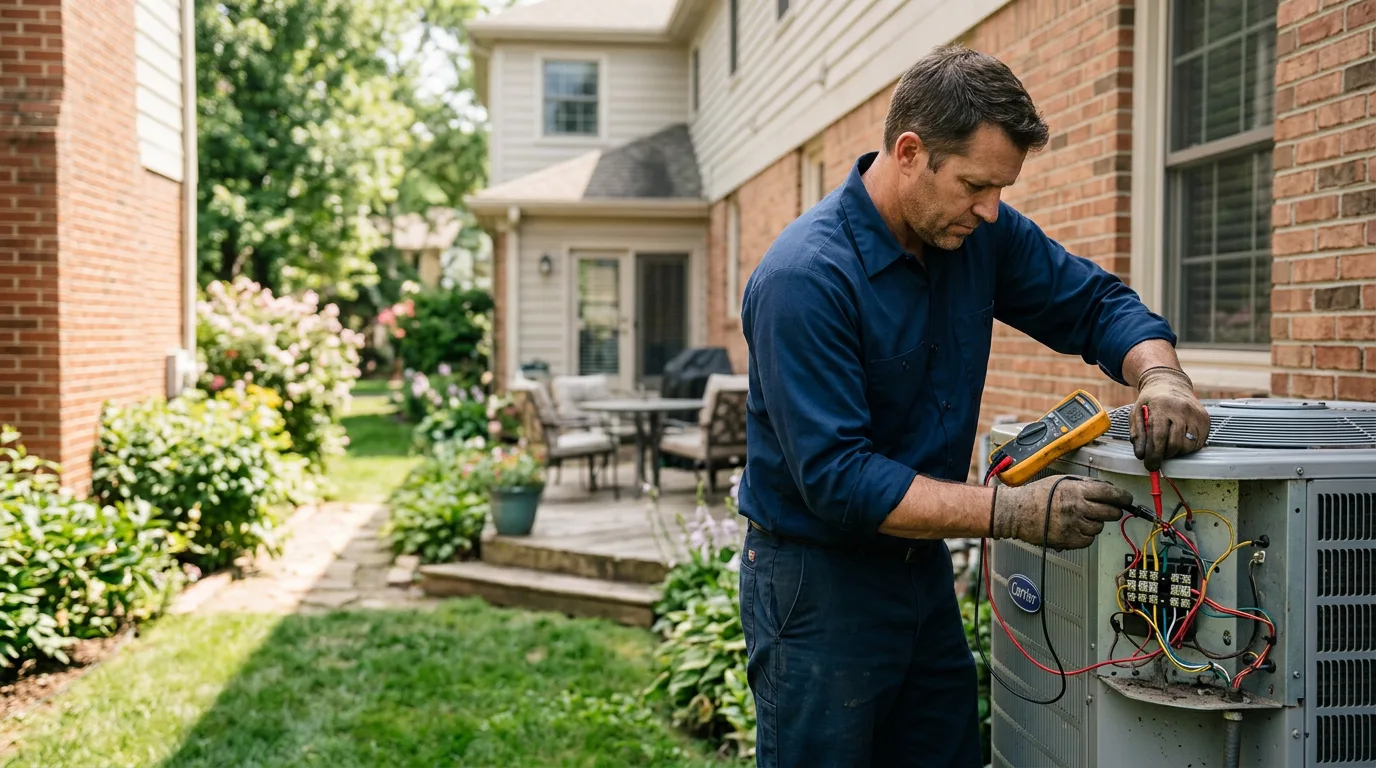 HVAC technician working near Redondo Beach, CA